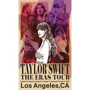 Taylor Swift Los Angeles Eras Tour Poster
